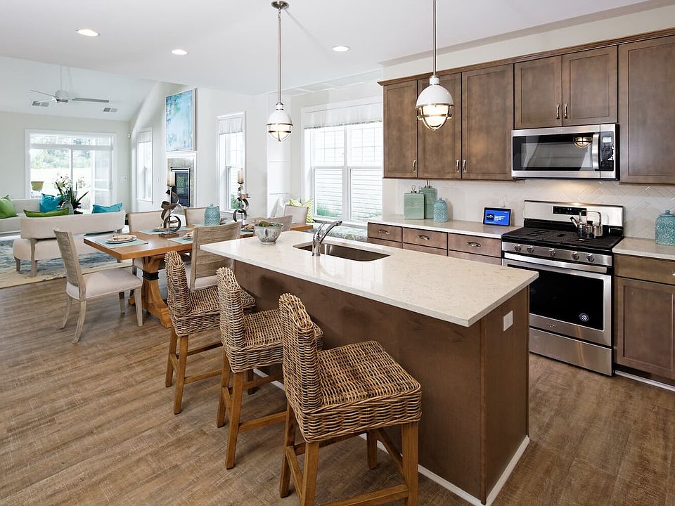 The kitchen of the Picasso at Heritage Shores in Bridgeville DE