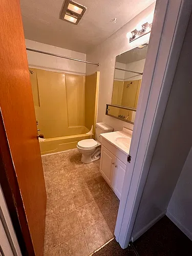 Floor plan K Building One Bed One Bath Balcony
