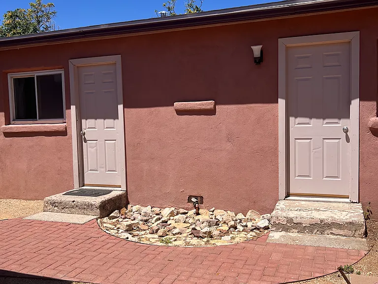 Doors to storage shed