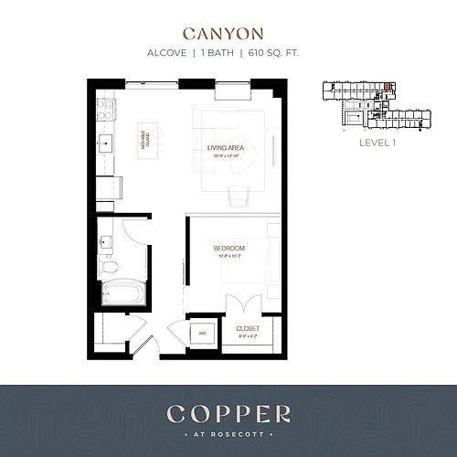 Floor plan Canyon | ALCOVE