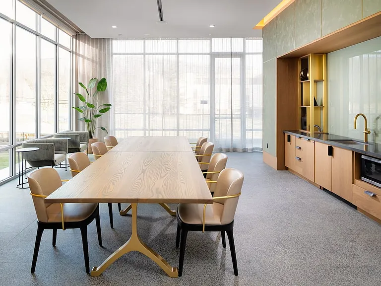 Dining room with kitchenette