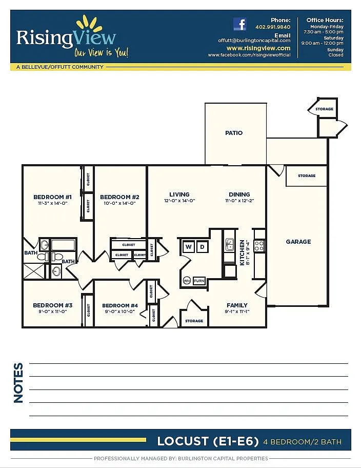 Floor plan Locust