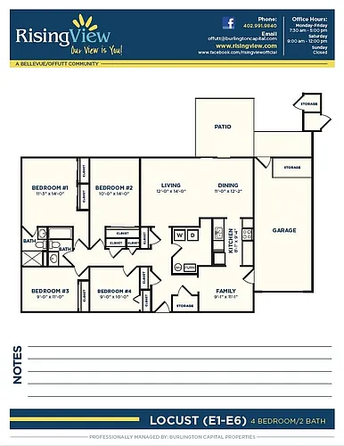 Floor plan Locust