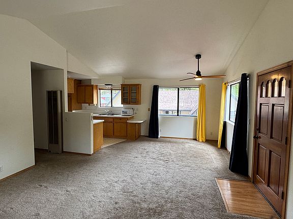 Large living room with a pellet stove and gas wall heater