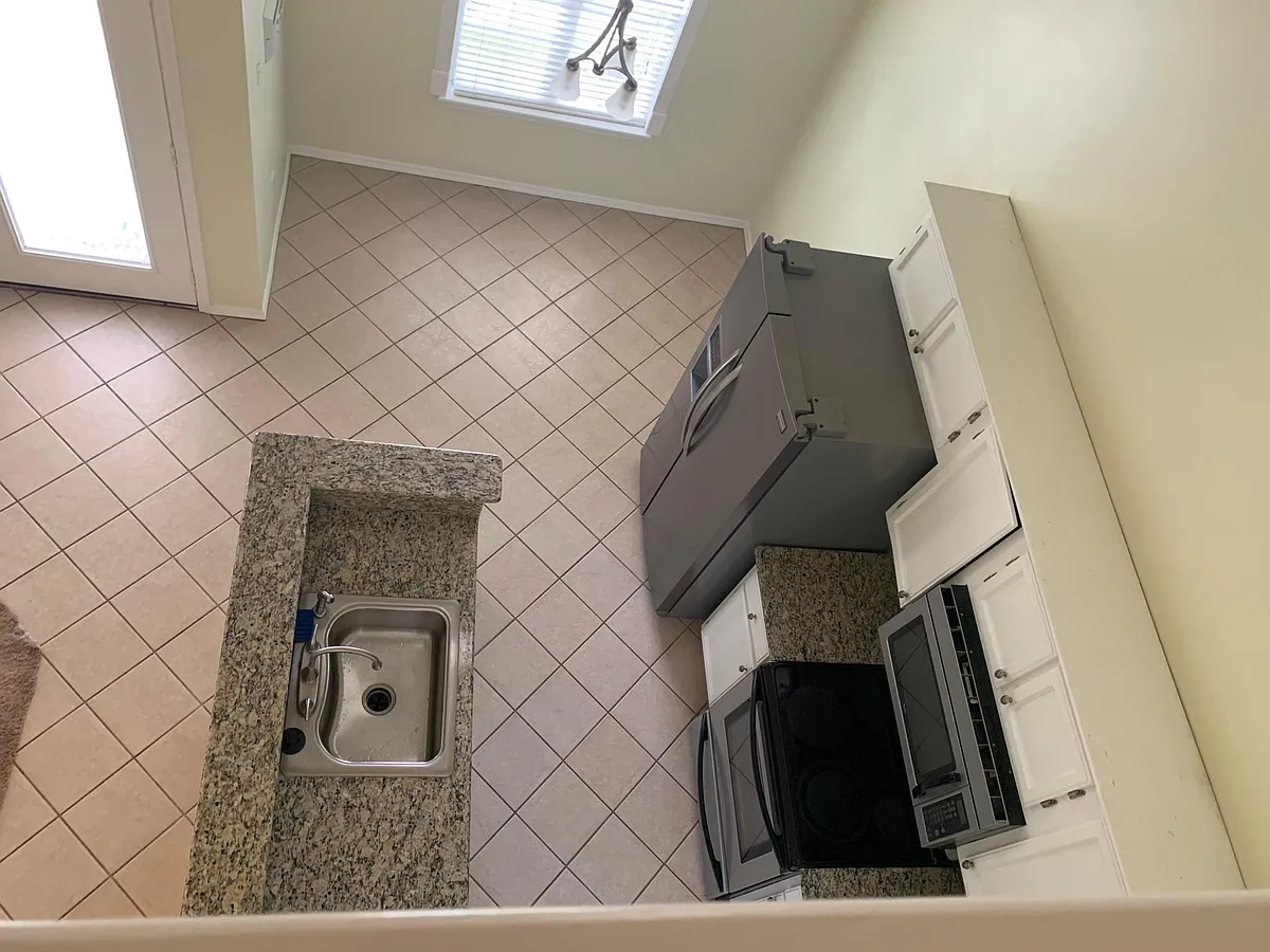 View of kitchen from above: new appliances - 2386 Skylark Cv