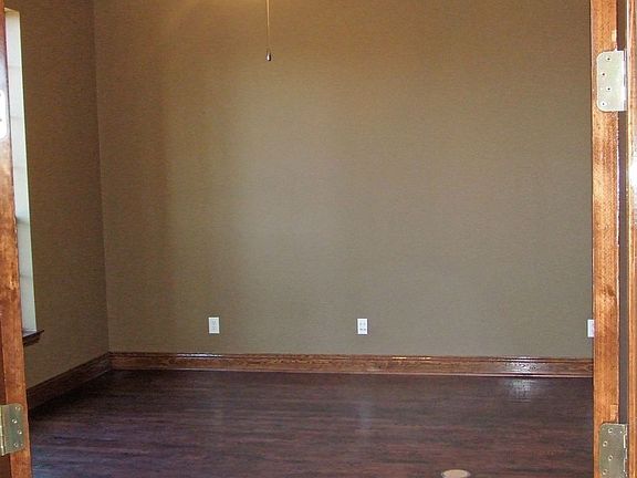 Study w/stained trim & handscraped hardwoods