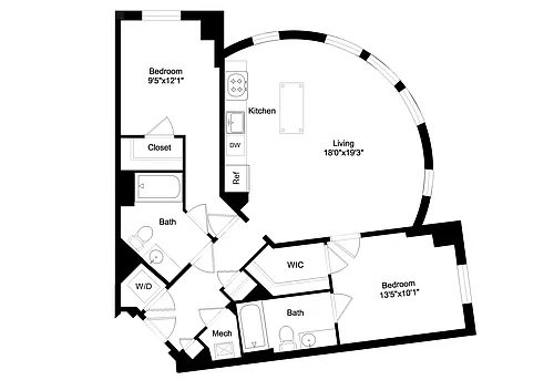 Floor plan 2B1