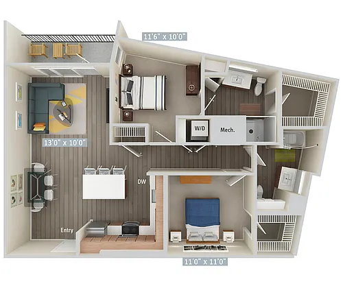 Floor plan B12-1037