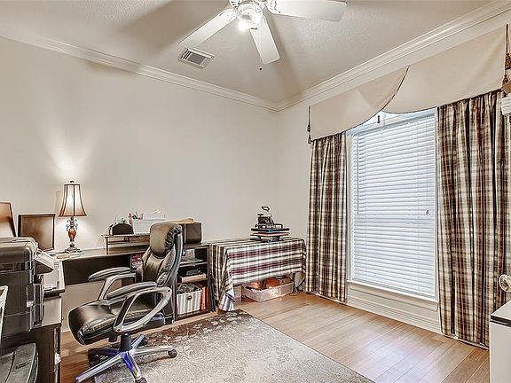 To your right when you walk in is the study.