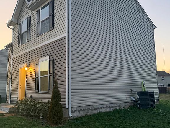 Right side of house