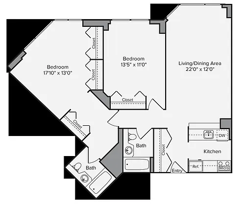 Floor plan B1-1057-Classic