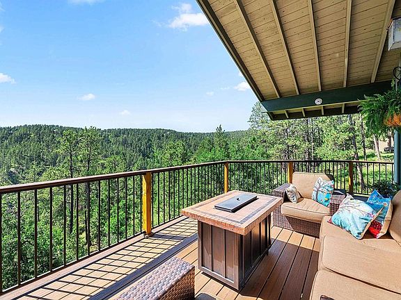 View from wrap around deck.