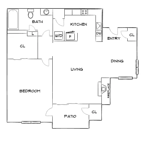 Floor plan Design 1B