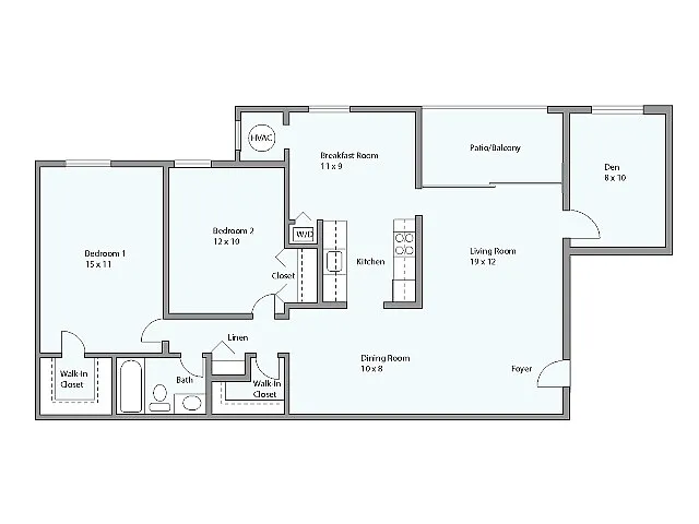 Floor plan Buchanan - Den