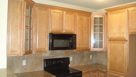 Kitchen With Black Appliances