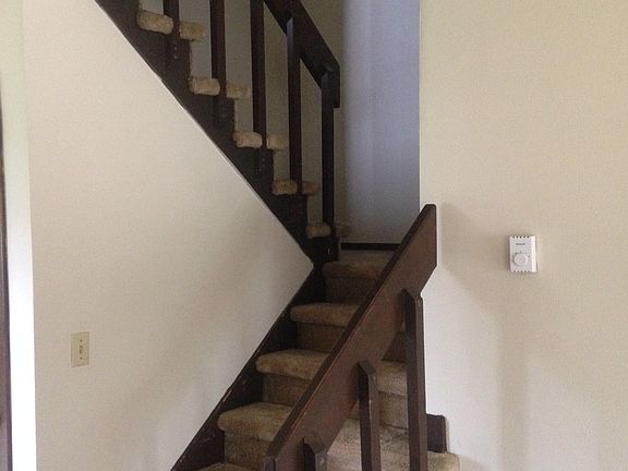 Wide staircase leading to second level