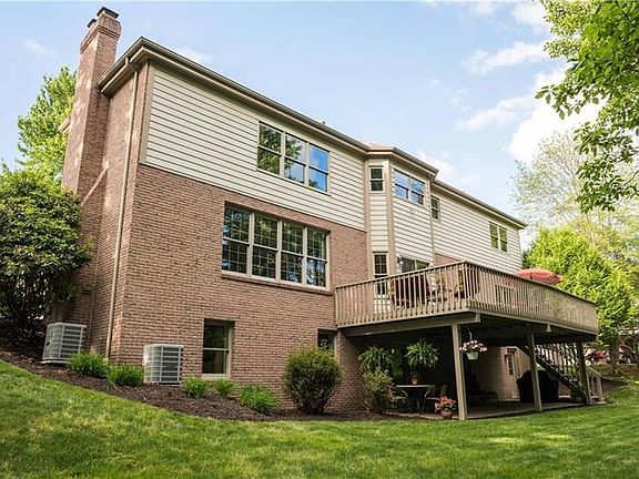 View from the tree line shows level back yard as well.