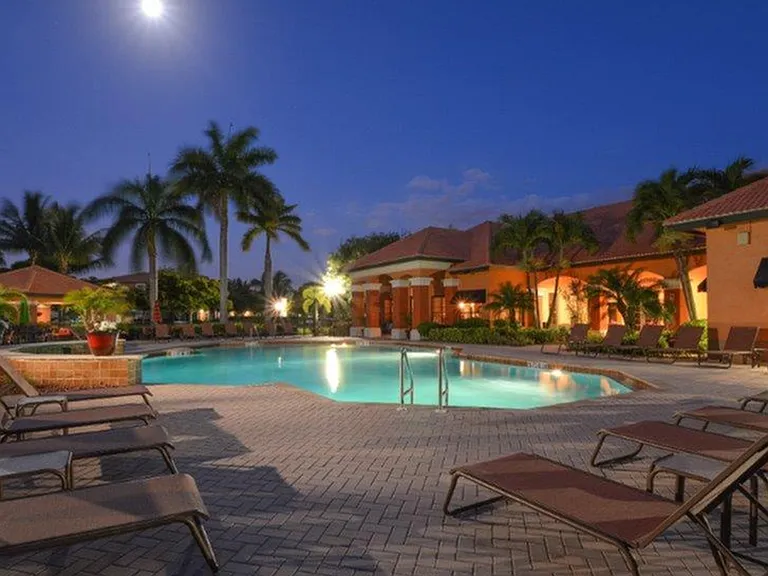 Poolside at Dusk
