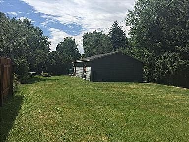 Back yard/rear of garage