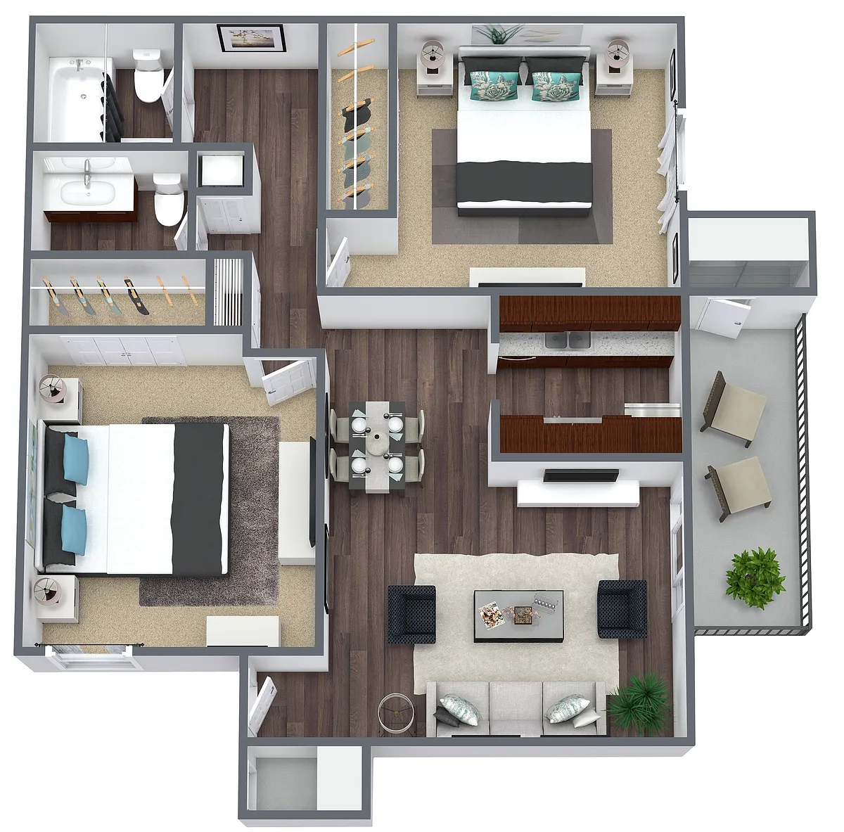 Floor plan 2 Bedroom