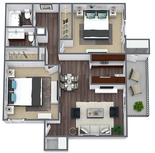 Floor plan 2 Bedroom