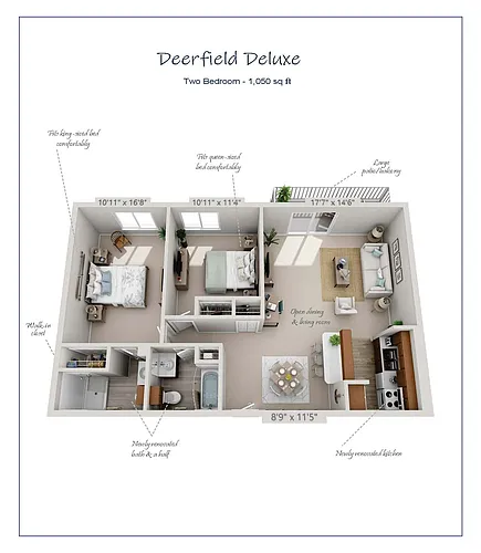 Floor plan Deerfield Deluxe