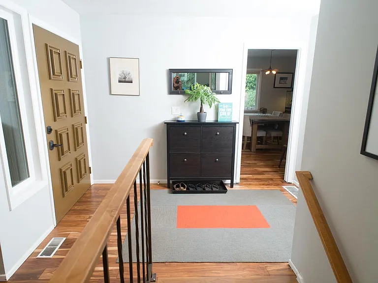 Entry and look into kitchen