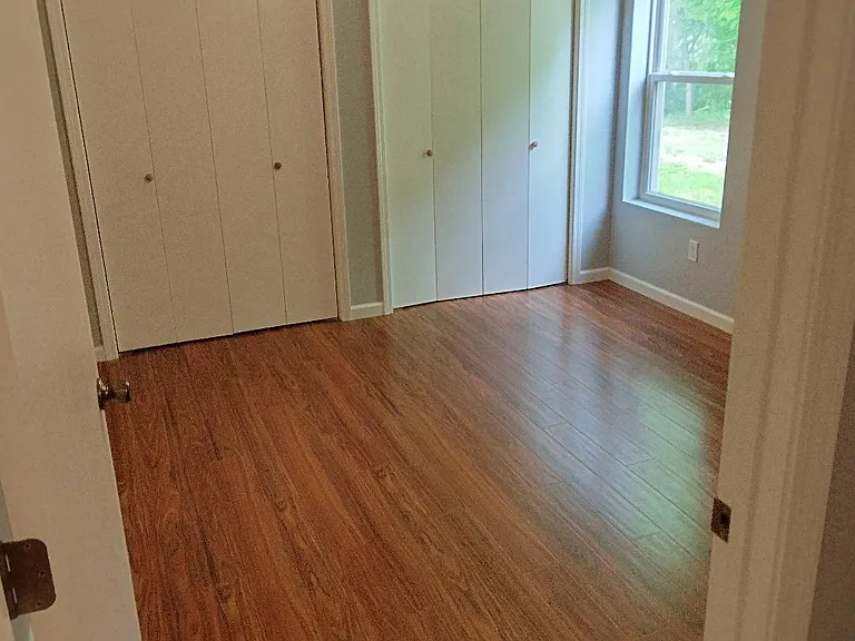 Master bedroom has lots of closet space