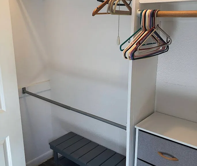 Ensuite closet.