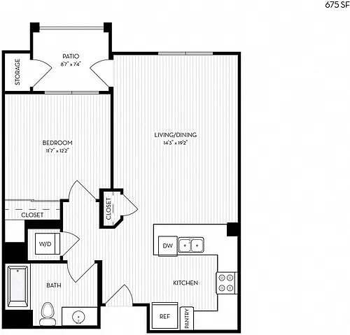 Floor plan Revela Floorplan 1-2A-1