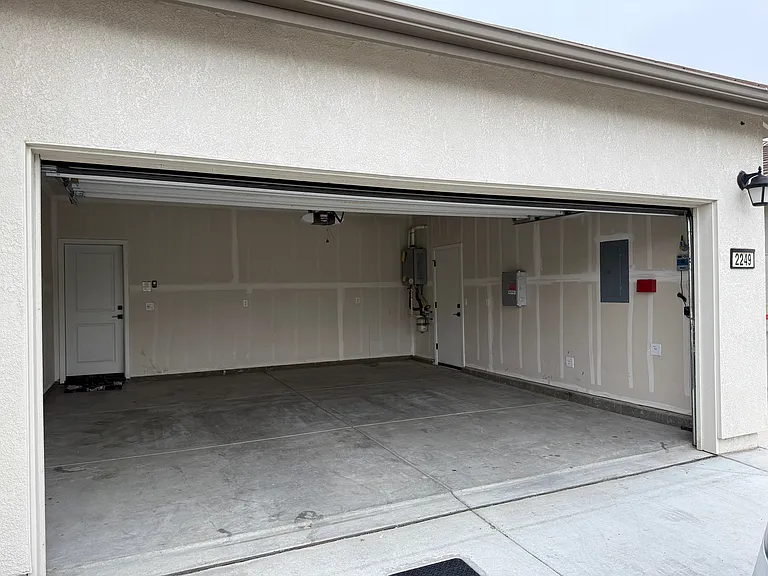 2 full size car Garage - empty view