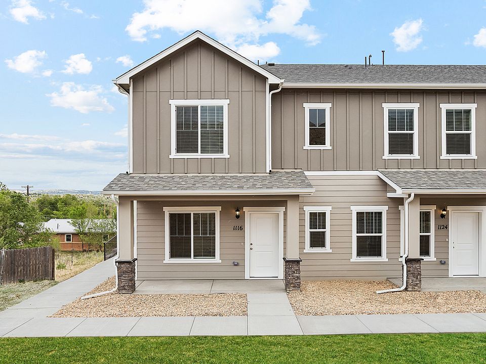 The Emerald is a beautiful two story home with siding.