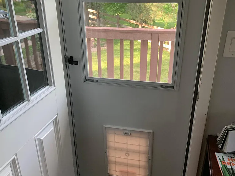 Master bedroom door to deck