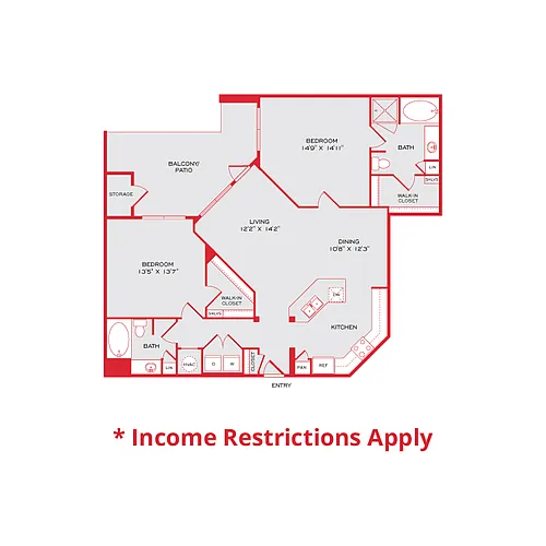 Floor plan B3.P8