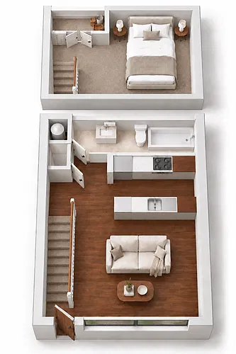 Floor plan Studio Loft