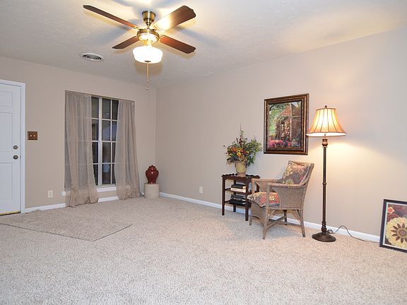 Carpeted living room