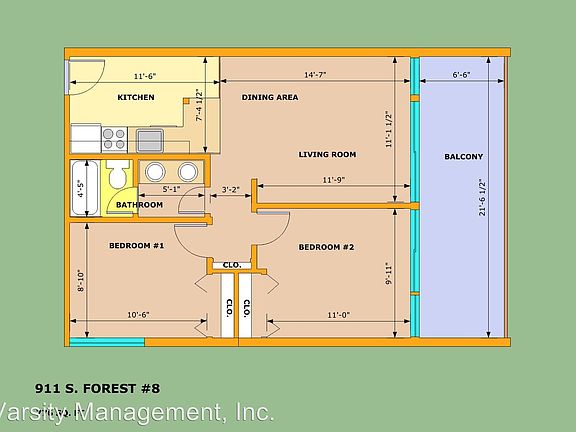 4th image of 911 South Frst APT 2