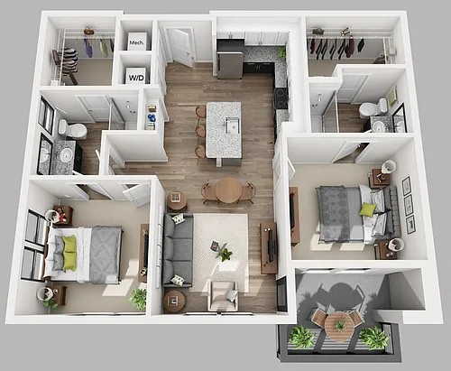 Floor plan Up In Mabels Room