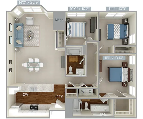 Floor plan Furnished-f-C2-1
