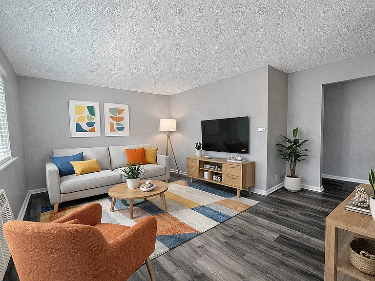 living room staged