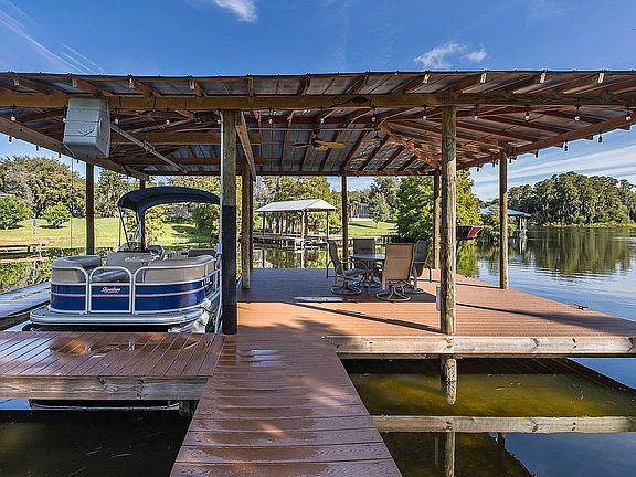 Dock with a boat slip