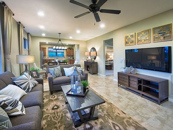 Model Representation Open gathering room with LED lighting and easy access to the kitchen
