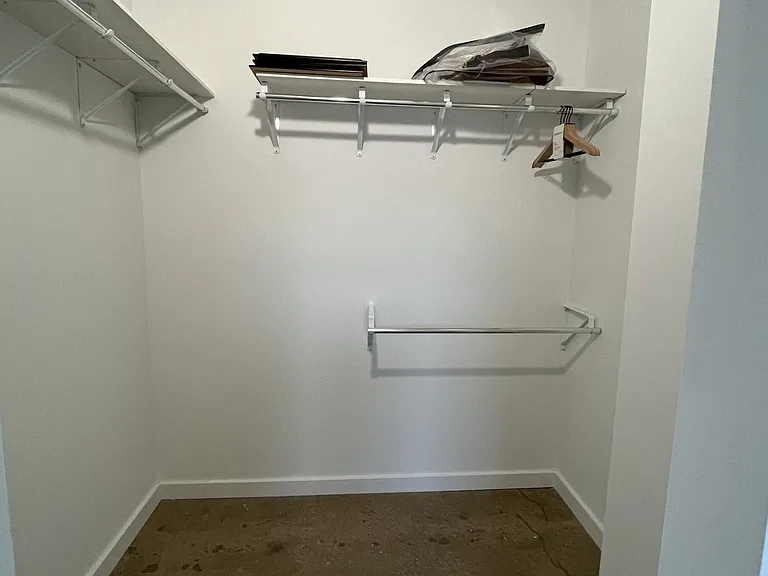 Many apartments have walk-in closets!