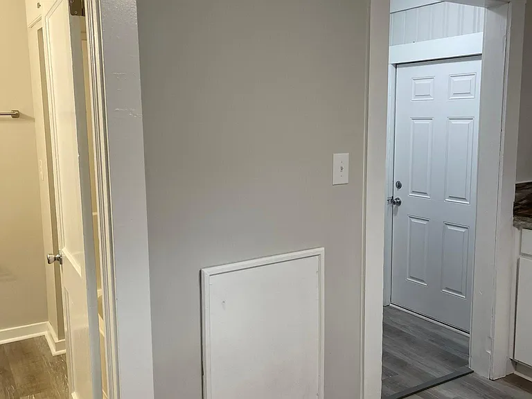 Refrigerator will go here where water line for ice maker is