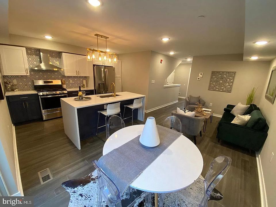 Living room and kitchen