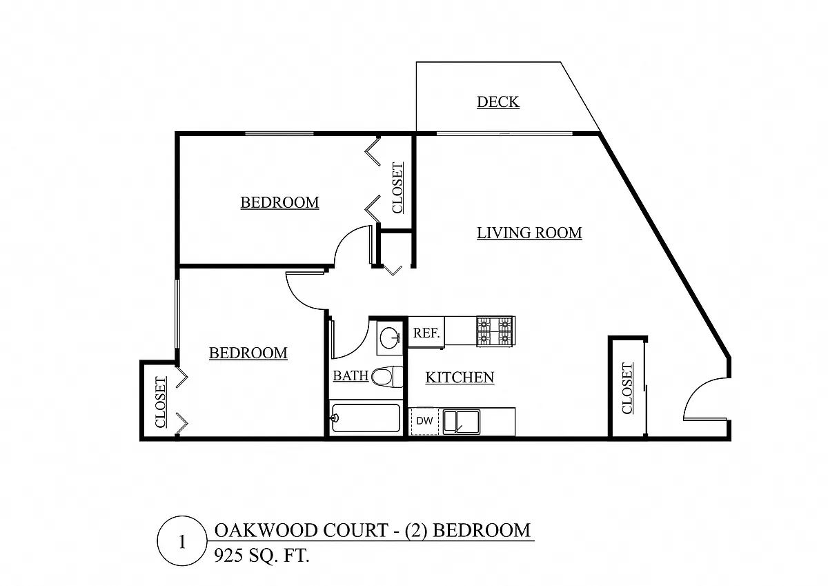 Floor plan Two Bedroom A
