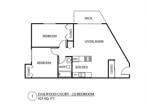 Floor plan Two Bedroom A