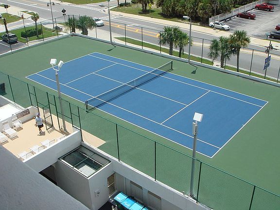 Court on Garage Roof