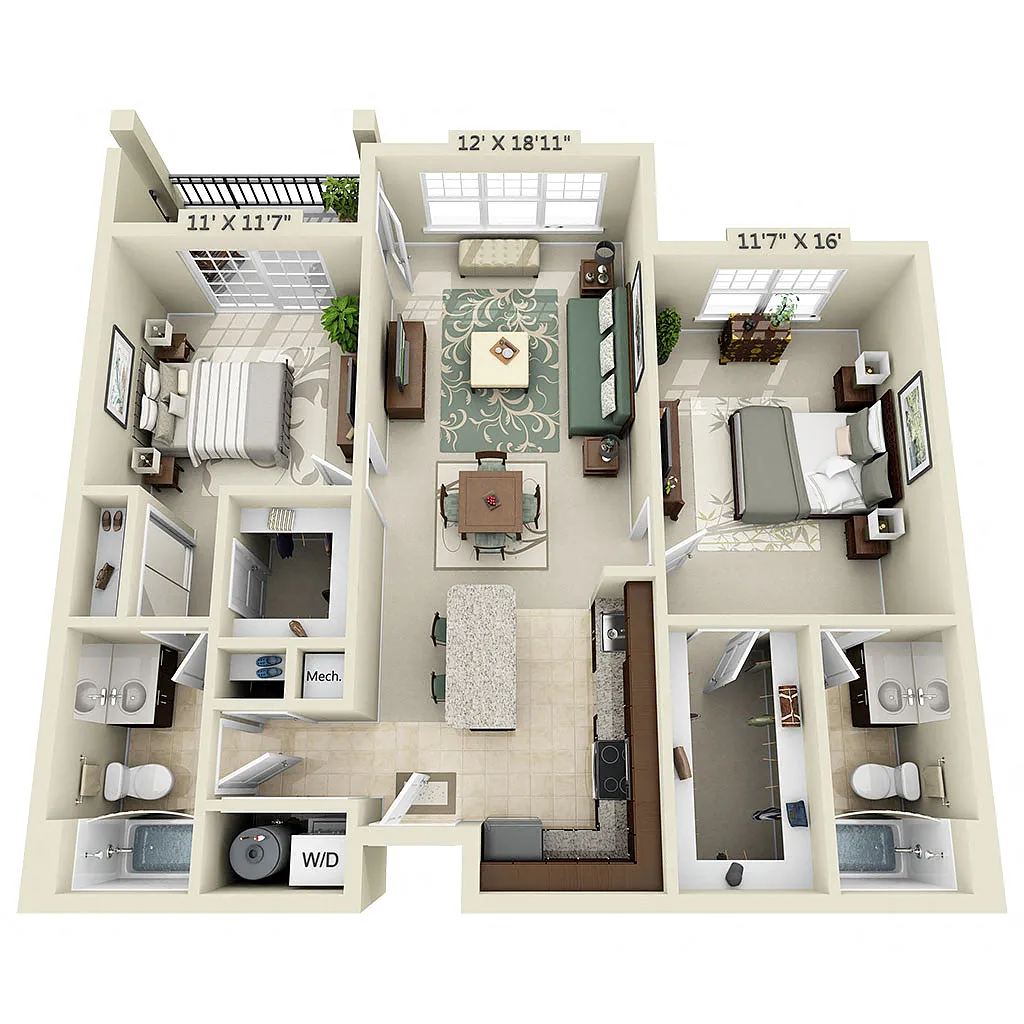 Floor plan B2A