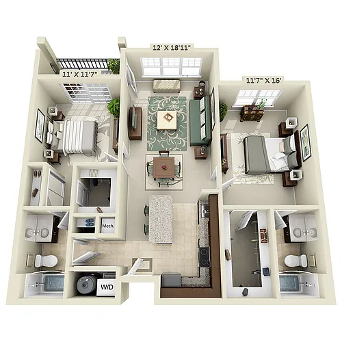 Floor plan B2A